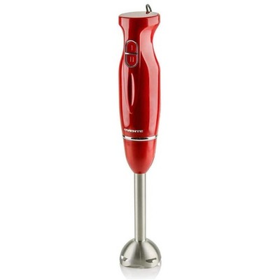 Ovente Immersion Electric Hand Blender with Stainless Steel Blades, RED HS560W