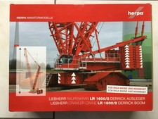 Herpa 1:87 Liebherr Raupenkran Ausleger LR 1600/2 neuwertig in OVP