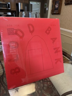 Bon Iver Blood Bank 10th Anniversary RED Vinyl LP Limited Edition SEALED