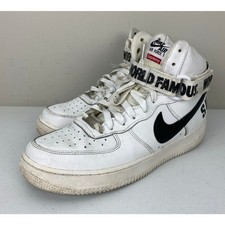 Scarpe sneakers Nike Supreme AF1 Air Force One High famose in pelle 10