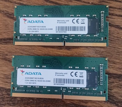 32gb ddr4 RAM ~ 2 ADATA ddr4 ram 16gb 2666mhz sodimm(s)