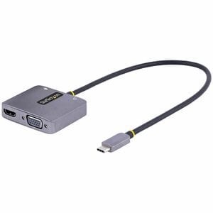 Startech Usb C Video Adapter Usb C To Hdmi Vga Multiport Adapter 3.5Mm Audio 4K
