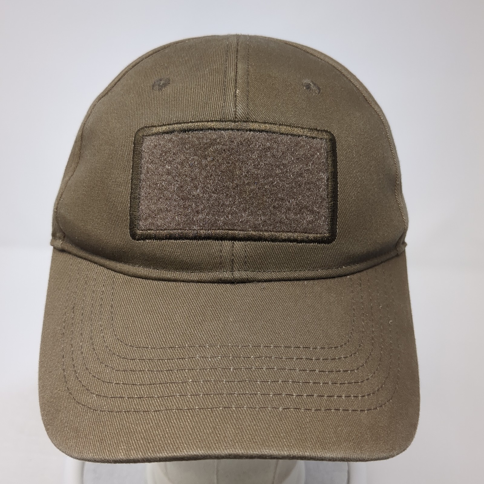 Hook & Loop Baseball Cap Brown One Size Adjustabl… - image 2
