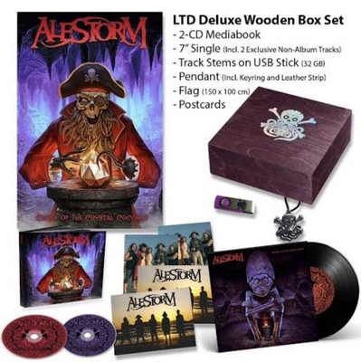 Alestorm Deluxe Wooden Box Set  Curse Of The Crystal Coconut 