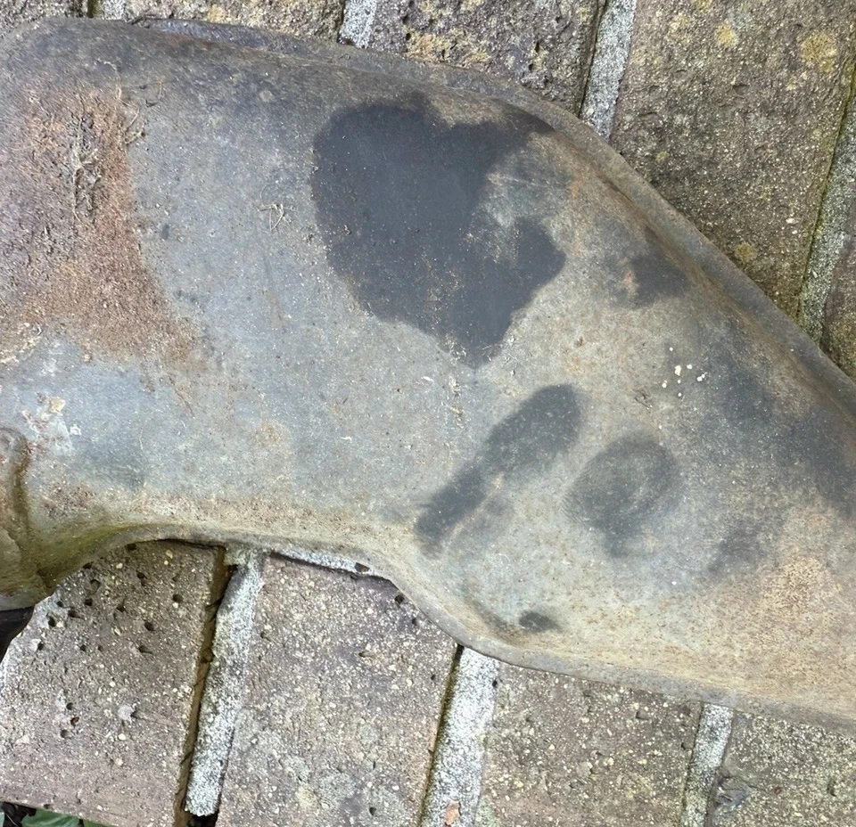 Kawasaki KT250 1975 1976 tubo de escape cámara de expansión y brida 18001-152-21 Foto 4 de 4