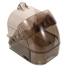 Cage Hanging Bird Bath Transparent Plastic Parrot Shower Tub With Drawer