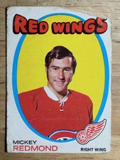 1971-72 O-Pee-Chee #102 Mickey Redmond LOW GRADE
