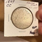 1877-CC Seated Liberty Half Dollar, Counterstamp "CC Day", Average Circulated