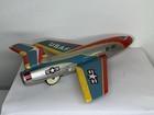 Vintage Tin Litho USAF B-61 Friction Jet Airplane Toy Japan Woolworth 1950-60s — photo 6