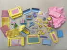 Vintage 80s Skipper Bedroom Study Accessories Furniture Pastel Barbie Dreamhouse