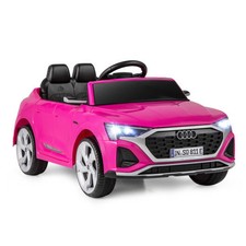 12V Kids Ride on Car Licensed Audi SQ8 with Remote Control and 3 Speeds-Pink - C