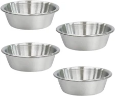 4Pcs Mini Dipping Saucer Bowls, Stainless Steel Sauce Dish, Souffle Cups