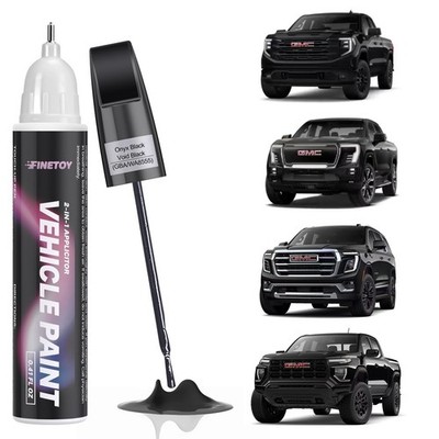 Touch Up Paint Onyx Black/Void Black 2 in 1 Brush Pen Nip GBA/WA8555 GMC