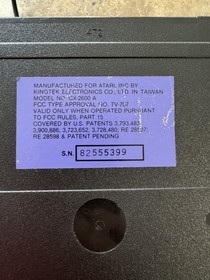 Atari 2600 CX-2600A Woodgrain Console Bundle Joystick 2 Games Untested