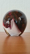 Glaskugel Briefbeschwerer Paperweight Baltic Sea Glas D&auml;nemark Glaskunst
