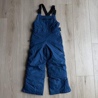 LL Bean KIDS 5-6 Snow Pants Blue Suspenders Overalls Bib Ski Snowboard Youth