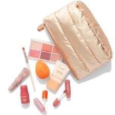 NEW ULTA BEAUTY COLLECTION 9-Piece Makeup Gift set W/Gold Zipper Beauty Bag