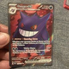 Carta Pokemon Gengar EX 193/162 Forze Temporali Ultra Rara Full Art Holo - NM