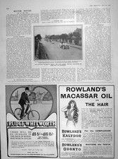 Old Antique Print 1905 Scotland Reliability Trials Motor Cars Corstophim 20th