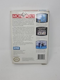 Monopoly Nintendo NES Complete With Box Map And Manual CIB 
