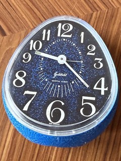 Vintage Rare Goldbühl Laterna Musical Alarm Clock Old Stock Brand New Germany