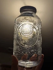 Vintage 1970 Sealtest Embossed One Quart Orange  Juice Bottle With Lid