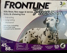 Frontline Plus for Large Dogs 45 to 88 lbs 3 Month Supply FREE SHIPPING