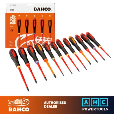 Bahco XXL Ergo Set cacciaviti sottili isolati 12 pezzi VDE SL/PH/PZ/TX