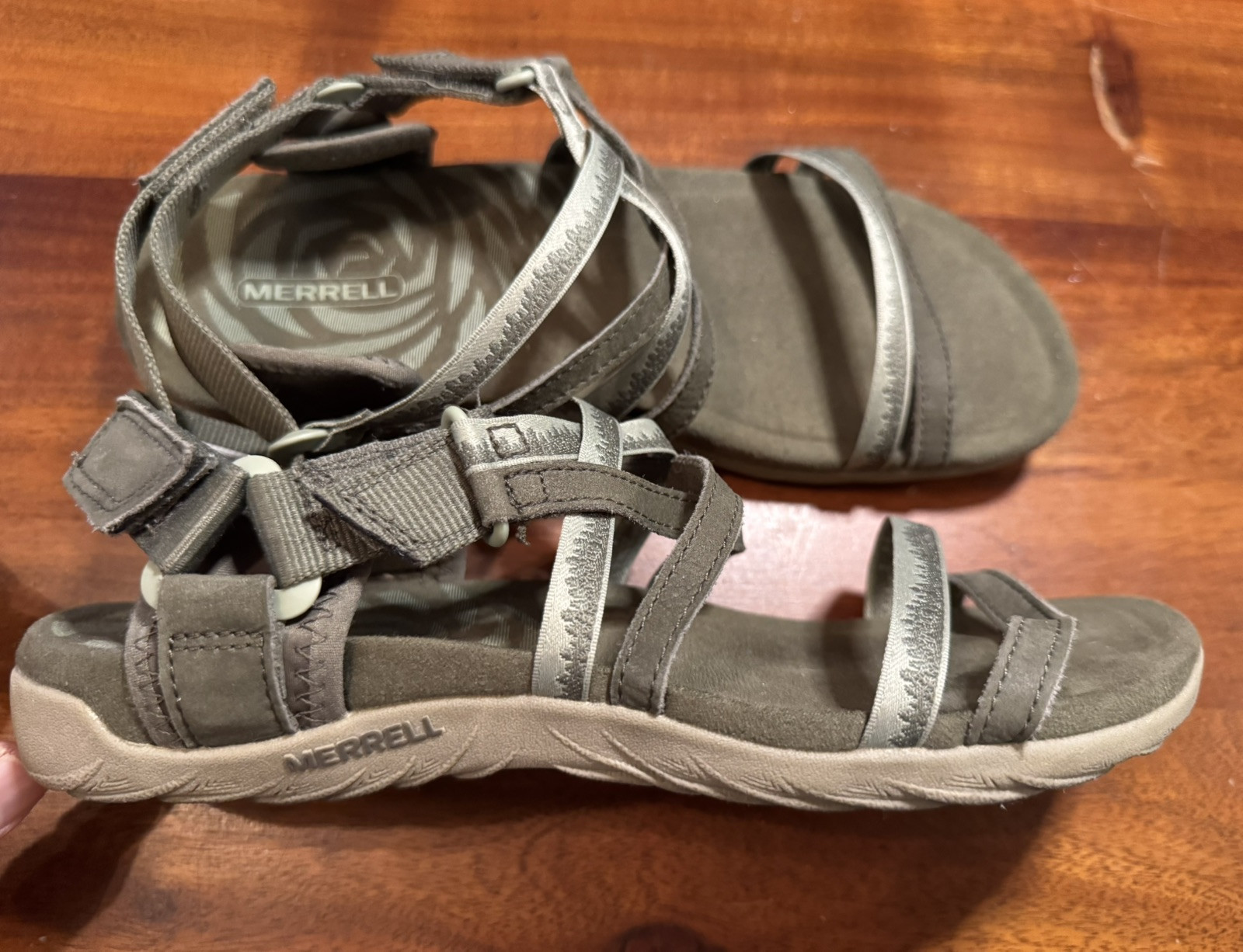 Sandali Merrell donna Olive Terran 3 Cush Lattice outdoor performance taglia 8