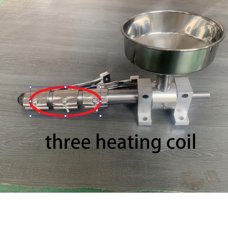 DIY Extruder Machine 12mm Dia Screw Barrel with 2.5mm Nozzle Triple Heaters 110V