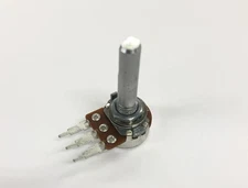 PC74, Philmore 10K Ohm Linear Taper Potentiometer ~ 16mm Body with 1/4" D Shaft