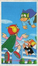 Perman Pāman Anime Menko Card M4 Sherman Tank Fujiko Shogakukan TV Asahi Vintage