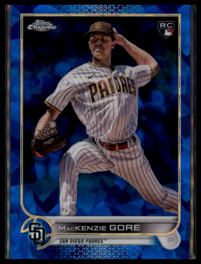 2022 Topps Chrome Update Sapphire MacKenzie Gore Rookie #US81 SD Padres