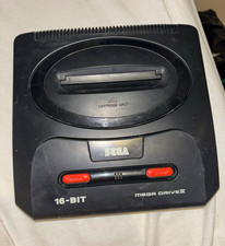 SEGA Mega Drive II Black 16-Bit Home Console Only PAL MK-1631