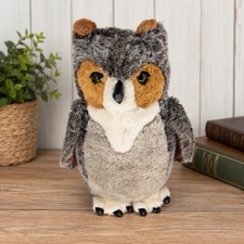 Vintage Douglas Cuddle Toys Plush Great Horned Owl Stuffed Animal 14  1986
