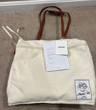 Borsa Caraa Market nuova isolata organizer spesa cinghie in pelle nuova con etichette