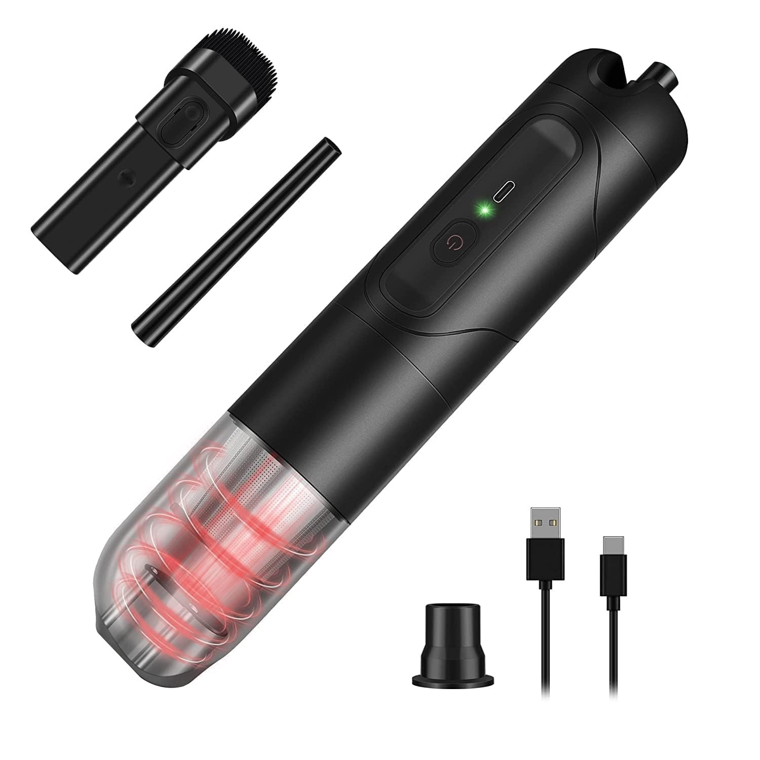 KACNON 15000PA Aspirapolvere Auto e Soffiatore PC 2-in-1 Brushless