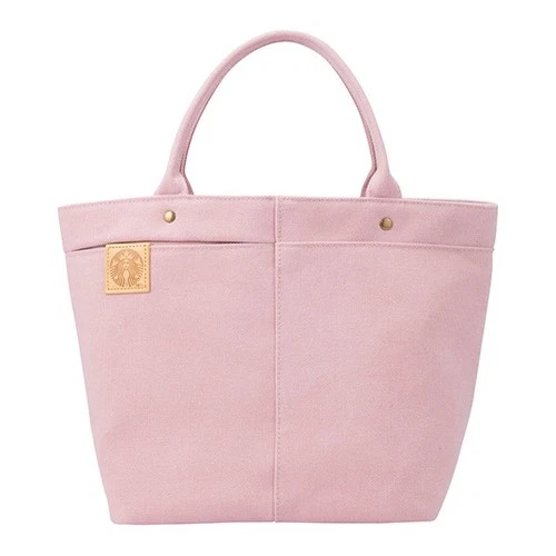 Starbucks Taiwan cherry blossom season 2026 canvas tote bag- sakura pink