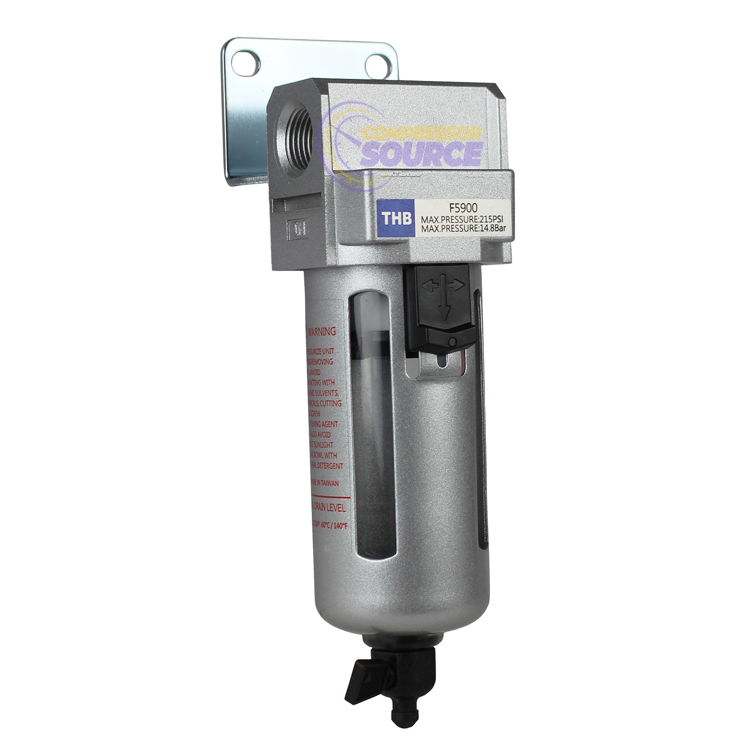3/8" Compressed Air In Line Moisture & Water Filter Trap F503 Compressor