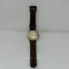 Vintage Seiko 5Y22 Gold Tone Globe Dial Quartz Men’s Watch – Untested