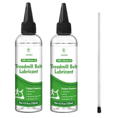 2 x 125ml Treadmill Lubricant for Belt, 100% Silicone Treadmill Oil, High Tem...