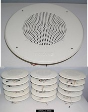 Dukane 8" PA Speaker 6A650 w/ 13" Baffle for Ceiling or Wall Mount, 25v or 70v