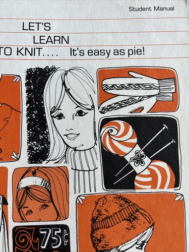 Let's Learn to Knit, It's easy as pie! Instructional Student Manual by Boye DIY - Picture 2 of 7
