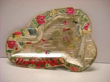 Vintage New York State Souvenir Ashtray Metal Hand Painted Japan