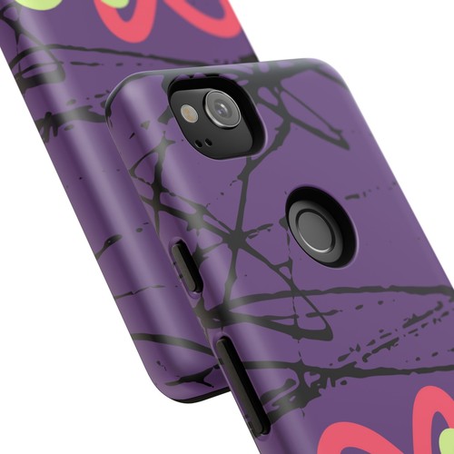 Hearts on Purple & Black Tough Handyhülle für iPhone, Samsung Galaxy, Goog Pixel - Bild 207 von 285