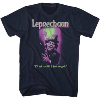Leprechaun Movie Lubdan Buttowski I'll Not Rest Till I Have Me Gold Men's Shirt