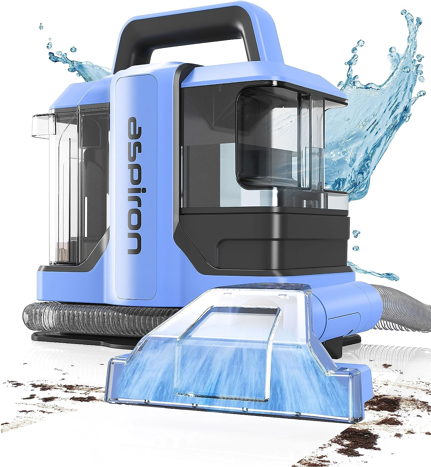 Carpet Cleaner Machine, Upholstery Cleaner Machine with 2 Cleaning Tools, Dual L-image