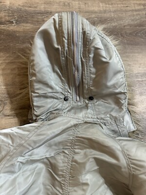 Alpha Industries Bomber Jacket Size M Silver Flying Mans
