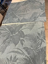 Tommy Bahama Shams Teal Raised Shadow Tropical Leaves Pattern 2
