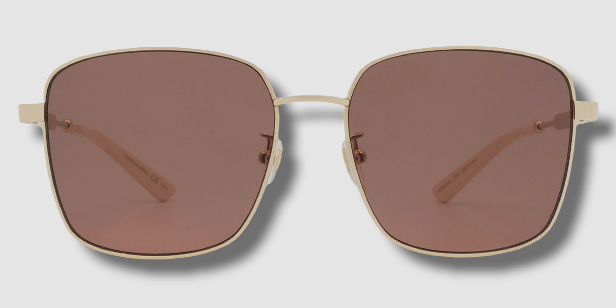GUCCI サングラス GG0852SK 005 $466 Authentic Gucci GG0852SK 005 Women's Gold Square Sunglasses
